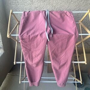 Figs Women's Mauve Pink Drawstring Scrub Joggers